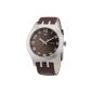 Swatch - YTS713 - Mixed Watch - Quartz Analog - Brown Leather Strap (Watch)