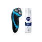 Philips AT750 / 26 Aqua Touch Herrenrasier and free shaving cream