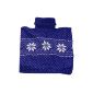 BLUE Rolli use Norwegians turtleneck sweater Ski application scarf knitted underwear (Misc.)