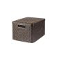Curver 205861 Storage Style Appearance Rattan L + Cover Second Generation Polypropylene Chocolate (Food)