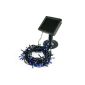 New 60 pieces LEDs LED Light Solar String Lights light blue for Christmas weddings birthdays or any celebration