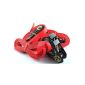 4x Ratchet strap tension belt with ratchet lashing 800kg / 5 meters to EN12195-2 quality color red incl 10x edge protectors, iapyx®
