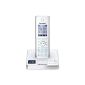 Panasonic KX-TG8561GW cordless phone with voice mail and caller ID (4.6 cm (1.8 inch) display) White (Electronics)