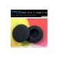 Headphone ear cushions, ear cushions replacement for headphones, audio replacement foam ear cushions for CH300 Cresyn, PHILIPS SHS4701, Sony Q38 compatible (38mm Black) with most other earphones / headphones / headsets Type 20 (Electronics)