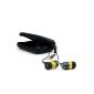 . CSL 630 ALU High End In-Ear earphones including transport bag | Headphones with EP Powerbass | Noise Reduction Design | gold / black (Electronics)