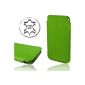Keib Genuine Leather Case Sony Xperia Z1 Compact Green Leather Case Extra Thin Case Pouch Case Cover Case (Electronics)