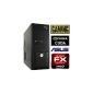 # 4164 POWER SAVE gaming / multimedia COMPUTER | quad-core!  AMD FX-Series FX-6100 Turbo 6x3.6 GHz | 640 GB SATA II | 8192MB DDR3 1333 | ASUS M5A78L-M LE | NVIDIA GeForce GT 630 4096 MB with DVI, HDMI and VGA | Samsung 22x DVD rewriters | 7.1 Sound | GigabitLAN | LC Power Gaming Tower (Personal Computers)