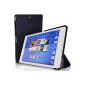 iGadgitz Blue Premium PU Leather Smart Cover Case Cover for Sony Xperia Tablet Z3 Compact SGP611 with Support Multi-Angles + Getting Sleep / Wake + Protective Film (Electronics)