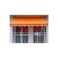Angerer terminal awning PE woven plain, Orange, 400 cm (Garden & Outdoors)