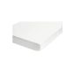 Biberna 12344/001/087 stretch terry cloth fitted sheet, 180 x 200 cm to 200 x 200 cm, according to Oeko-Tex Standard 100 - suitable for mattress heights up to 22 cm, color: white (household goods)