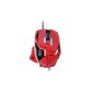 Mad Catz Wired Gaming Mouse MMO7 for PC and MAC - Red (Personal Computers)