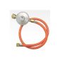 Gas low pressure regulator 50 mbar + gas hose New (garden products)