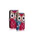 Cool Gadget PREMIUM Wallet bag with owls - Case for Samsung Galaxy S3 Mini motif 3 (Electronics)