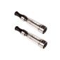 Riccardo eGo e-cigarette Clearomizer 1.6 ml double, with long wicks, clear, 1-pack (1 x 2 pieces) (Health and Beauty)