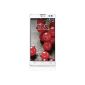 LG Optimus L9II D605 Smartphone (11.9 cm (4.7 inches) touch screen display, dual-core 1.4GHz processor, 8 megapixel camera, 8GB of internal memory, 1GB RAM, Android 4.1) White (Electronics)