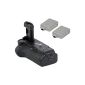 Minadax battery grip & 2 batteries as LP-E8 for Canon EOS 650D, 600D and 550D - replaced BG-E8, including 2x Battery Power (Optional)