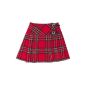 Mini kilt / skirt for women -tartan / Scotland - Royal Stewart - 42 cm (length) (Clothing)