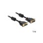 Delock 83185 DVI Male to DVI-Female Extension Cable (1m) (Accessories)