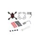 AFUNTA for Hubsan X4 H107C Quadcopter red / black crash Parts Pack (a shell body + a foot protection cover + 4 + 4 x rubber Replacement Blades SET + One 380mA + 2 replacement battery Motors led light) ( electronic devices)