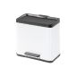 Hailo 0630-419 Eco Duo 30 pedal waste separator, white (household goods)