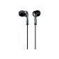 Sony MDR-EX57LPB closed in-ear headphones black (Electronics)