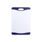 culinario cutting board Flutto 29 x 20 cm Microban silver equipment, white with blue trim (household goods)