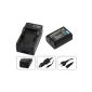 3in1 set for Sony Alpha 5000/6000 --- Alpha Battery (950mAh) + 4in1 charger (including with USB / microUSB and vehicle / car) + telstar® Screen Protector (Electronics)