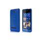 Shell Ultra Fine Flex Gel TPU for HTC Windows Phone 8S - Transparent Collection - Blue - by PrimaCase (Electronics)