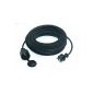 AS - Schwabe 60305 rubber extension, 5m extension cable H05RR-F 3G1.5, black, IP44 outdoor use (tool)