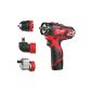 Milwaukee cordless drill M12 BDDX set with quick-change chuck system (Misc.)
