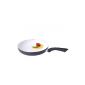 Induction frying pan, white ceramic non-stick coating, common for all types of stoves, Ø 28 cm, NEU + OVP (household goods)