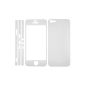 KWMOBILE - Sticker Carbon Skin Sticker to beautify your iPhone 5 / 5S, White (Electronics)