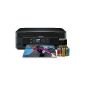 Epson Stylus SX435W multi-function device (WiFi, printer, copier, scanner) + 10 compatible cartridges COEmedia + 1.8m USB cable (original cartridges are not included) (Electronics)