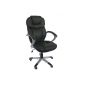 Office chair / office swivel chair with armrest, seat height adjustment and tilt mechanism, office chair in black (Office supplies & stationery)