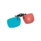Somikon 3D attachment for wearing glasses, anaglyph technology, red / cyan (Electronics)