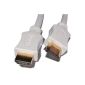 HDMI 1.4 high-speed cable for 3D TV with Ethernet & ARC White 5m (Electronics)