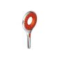 Rainshower Icon hand shower chrome / red 1 jet Rain Eco function with angle adapter for mounting on shower hose (tool)