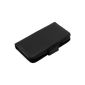 Original Valadur® VLT S3mB Leather Case for Samsung Galaxy S III Mini I8190 BookStyle black (Office supplies & stationery)