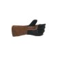 Brown grill gloves leather, 1 pair of 410x185mm (household goods)