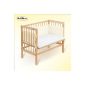 FabiMax cosleeping BASIC bed with crib bumper and mattress Amelie, 4 colors (Baby Care)