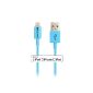 Cable Matters Apple MFi Certified Lightning to USB Cable - Blue 1m (Wireless Phone Accessory)