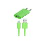 USB Charger data cable charging cable PSU GREEN Nokia Lumia 820 Original q1 (Electronics)