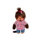 Sekiguchi 200590 - Monchhichi girl in jeans and shirt, 20 cm (toys)