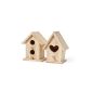 VBS decorative birdhouses Minis, Set of 2, raw wood (Toys)