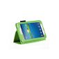 Hostey®-Case Leather Flip Case for Samsung Galaxy Tab 7.0 3 + Screen Protector + Stylus (Green / Green)