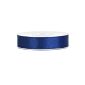 SiDeSo® satin ribbon dark blue 25m x 6mm wedding band antenna Dekoband gift ribbon bow ribbon