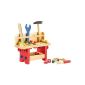 Playtastic Funny wooden workbench for small craftsmen, 51 pieces (Toys)