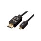 AmazonBasics HDMI Cable High Performance Micro HDMI to 3D-compatible Ethernet and Audio Return 1m (Electronics)