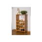 Bamboo wine rack expandable 84x24x50cm (household goods)