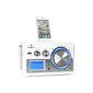 Auna Musio WiFi Internet Radio - Station iPod Universal Dock - to use as a network drive and as alarm clock with 5 alarms (PLL Radio Tuner, 12500+ resorts, AUX) - White (Electronics)